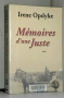Couverture du livre : "Mémoires d'une Juste"