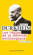 Couverture du livre : "Les règles de la méthode sociologique"
