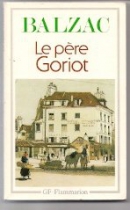 Couverture du livre : "Le père Goriot"