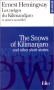 Couverture du livre : "Les neiges du Kilimandjaro, et autres nouvelles"