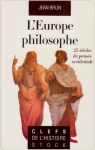 Couverture du livre : "L'Europe philosophe"