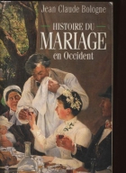 Couverture du livre : "Histoire du mariage en Occident"
