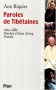 Couverture du livre : "Paroles de Tibétaines"