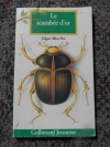 Couverture du livre : "Le scarabée d'or"