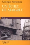 Couverture du livre : "Un échec de Maigret"