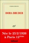 Couverture du livre : "Dora Bruder"