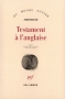 Couverture du livre : "Testament à l'anglaise"