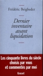Couverture du livre : "Dernier inventaire avant liquidation"