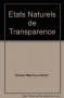Couverture du livre : "États naturels de transparence"