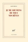 Couverture du livre : "Je me souviens de tous vos rêves"
