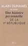 Couverture du livre : "Une histoire personnelle de la Ve République"