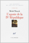 Couverture du livre : "L'agonie de la IVe République"