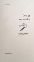 Couverture du livre : "Dits et contredits"