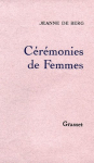 Couverture du livre : "Cérémonies de femmes"